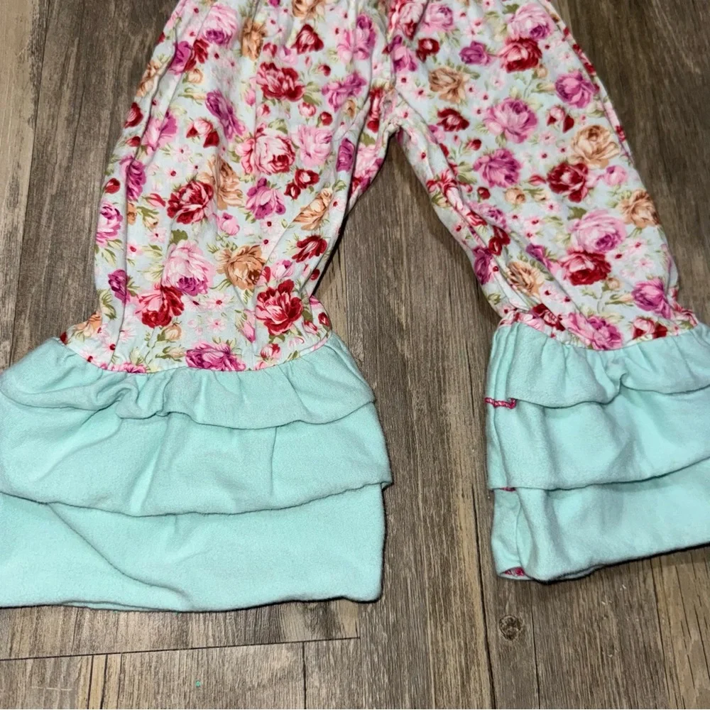☀️6/$20☀️ Floral Ruffle Kids Pants
